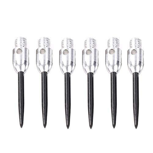 SLXLYH Professionelles 2BA-Gewinde, austauschbare Stahlspitze, 2BA-Gewinde, Dart-Nadel-Zubehör, geeignet für die meisten Dartpfeile, weiche Spitze, 6 Stück SLXLYH Professionelles 2BA-Gewinde, austauschbare Stahlspitze, 2BA-Gewinde, Dart-Nadel-Zubehör, geeignet für die meisten Dartpfeile, weiche Spitze, 6 Stück von SLXLYH