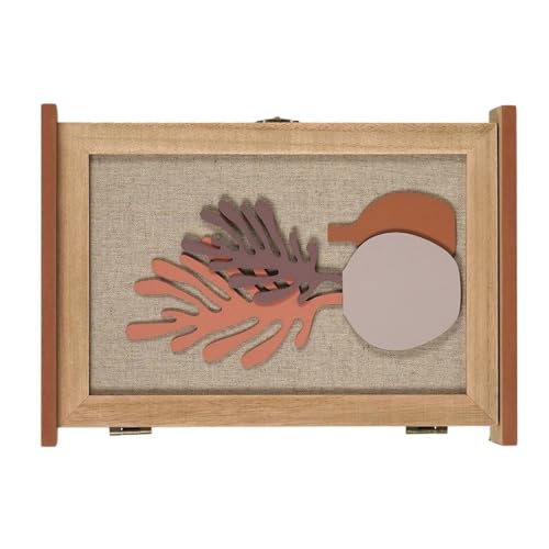 SLXLYH Wandmontierte Holzschlüsselhalter Mit 6 Haken Und Abschließbar von SLXLYH