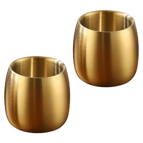 Set Von 2 Edelstahl Trinkgläser Stapelbare Doppelwandbecher Metallbecher Geschirrspüler Kaltes Wassergetränkwares Set Von 2 Edelstahl Trinkgläser Stapelbare Doppelwandbecher Metallbecher Geschirrspüler Kaltes Wassergetränkwares von SLXLYH