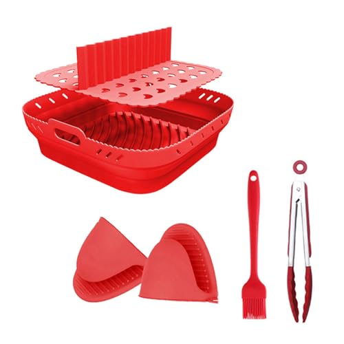 Silikonluft Friteuers Liner Trenner Wärmesistentes Handschuh Wiederverwendbare Luft Frittier Zubehör Air Fryers Liner Mit Ölfilter von SLXLYH