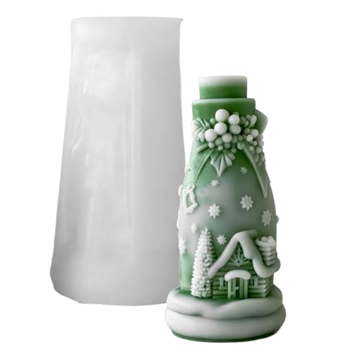 SLXLYH Weihnachtsflasche Geformte Silikonform Lebensmittelqualität von SLXLYH