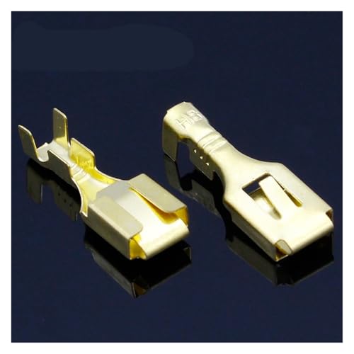 100pcs, Crimp Terminal Female Spade Cable Wire Terminals for 6.3mm Connectors von SLXWSXZE