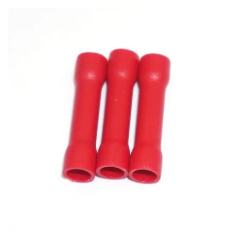 100x Butt Connector Splice Red Vinyl 22-18 AWG Copper Wire to Wire 100x Butt Connector Splice Red Vinyl 22-18 AWG Copper Wire to Wire von SLXWSXZE