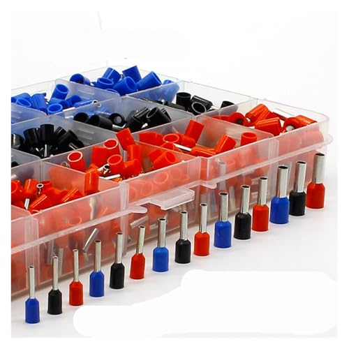 1065pcs/set 3 colors 22-12AWG Wire Copper Crimp Connector Insulated Cord Pin End Terminal Bootlace Ferrules kit set von SLXWSXZE