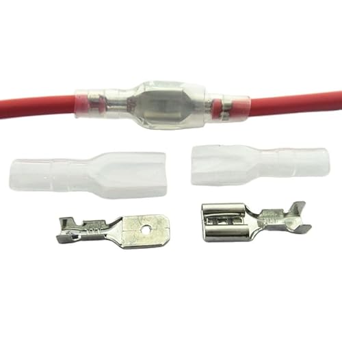10set 6.3mm Crimp Terminal Male + Female Spade Connector with Casefor 18AWG - 13AWG Wire 10set 6.3mm Crimp Terminal Male + Female Spade Connector with Casefor 18AWG - 13AWG Wire von SLXWSXZE