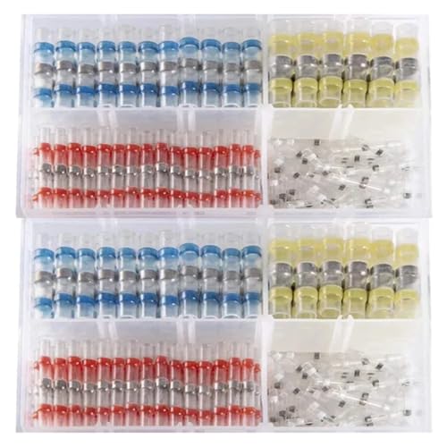120PCS Solder Seal Wire Connector Boxed 2:1 Heat Shrink Sealed Insulated Butt Splice Terminal Butt Connectors Kit 120PCS Solder Seal Wire Connector Boxed 2:1 Heat Shrink Sealed Insulated Butt Splice Terminal Butt Connectors Kit von SLXWSXZE