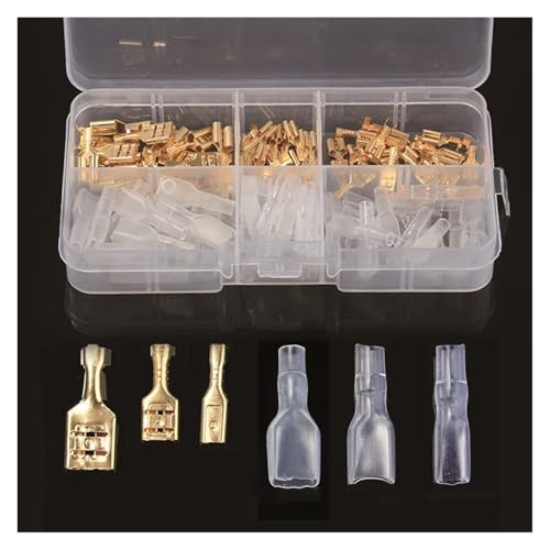 120pcs Box-Packed Crimp Terminal Female Spade Terminals2.8/4.8/6.3mm No Male,Wire Connector,Electrical Terminals 120pcs Box-Packed Crimp Terminal Female Spade Terminals2.8/4.8/6.3mm No Male,Wire Connector,Electrical Terminals von SLXWSXZE