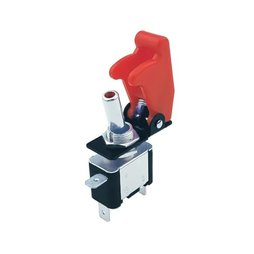 12V 20A Illuminated Dark Red LED Toggle Switch Control ON/OFF + Aircraft Missile Style Flip Up Cover SS 12V 20A Illuminated Dark Red LED Toggle Switch Control ON/OFF + Aircraft Missile Style Flip Up Cover SS von SLXWSXZE