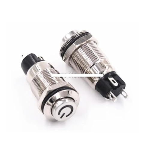 12mm Metal Push Button Switch Blue Light Self-Locking LED Lamp Switch Waterproof 12mm Metal Push Button Switch Blue Light Self-Locking LED Lamp Switch Waterproof von SLXWSXZE
