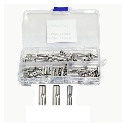 150pcs Butt Wire Connector Uninsulated Ferrules Electrical Cable Terminal Tinned Crimp Terminal 0.5-6mm2 22-10AWG von SLXWSXZE
