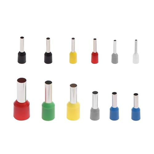 1800pcs Tube Terminal Combination + Cold Press Pliers Black Sheath Red + Blue HSC8 6-4A Wire Connector Crimps Terminal von SLXWSXZE