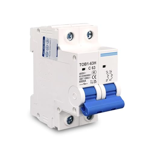 1PC 25A 2P AC MCB TOB1-63H C curve 230/400V~ 50HZ/60HZ Circuit breaker Circuit Breaker von SLXWSXZE