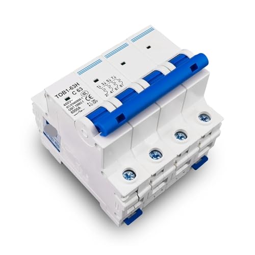 1PC AC MCB TOB1-63H C curve 230/400V~ 50HZ/60HZ Circuit breaker 4P 50A Circuit Breaker von SLXWSXZE