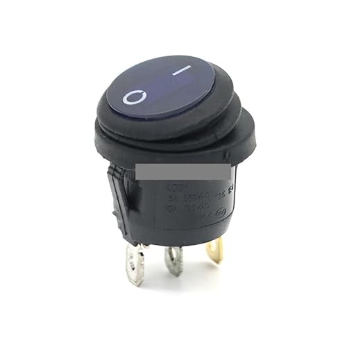 1Pcs KCD1 Circular Waterproof Rocker Switch 3Pin ON/OFF With Blue Lighting Power AC 220V 1Pcs KCD1 Circular Waterproof Rocker Switch 3Pin ON/OFF With Blue Lighting Power AC 220V von SLXWSXZE