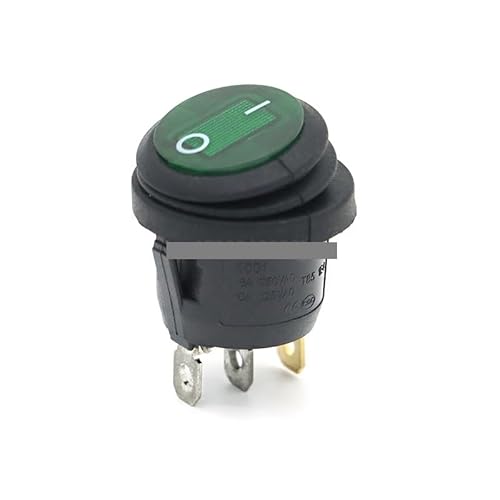 1Pcs KCD1 Circular Waterproof Rocker Switch 3Pin ON/OFF With green Lighting Power 220V 1Pcs KCD1 Circular Waterproof Rocker Switch 3Pin ON/OFF With green Lighting Power 220V von SLXWSXZE