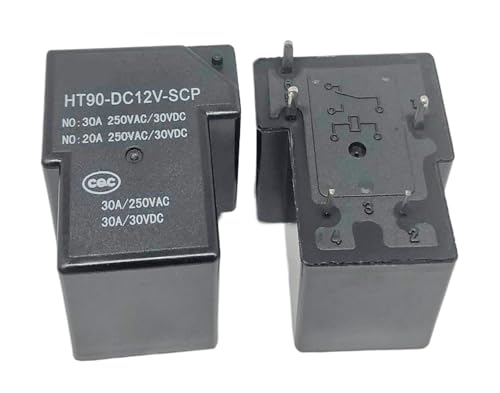 1pc HT90-DC12V-SCP (T90-1C-5P-12V-30A) Relay 5 pins Industrial Electrical Relays von SLXWSXZE