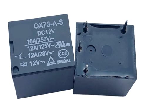 1pc QX73-A-S DC12V Relay 4 pins Industrial Electrical Relays von SLXWSXZE