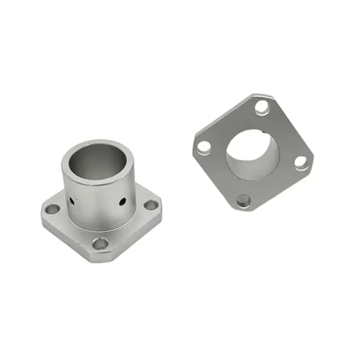 1pc Square 12mm Optical axis fixed seat, aluminum alloy top wire base, circular flange support, guide shaft support von SLXWSXZE