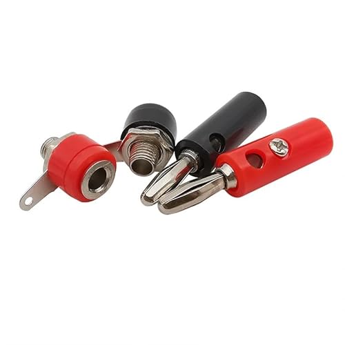 2Pair 4mm Male + Female Socket Connector Speaker Adapter Black Red 2Pair 4mm Male + Female Socket Connector Speaker Adapter Black Red von SLXWSXZE