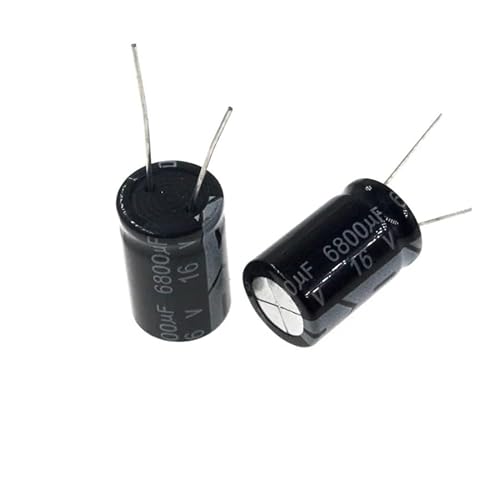 2pcs 6800uF 16V 6800MFD 16Volt 16 * 25mm Aluminum Electrolytic Capacitor Radial 6800mf16v 6800uf16v 16v6800mf 16v6800uf Capacitance Meters von SLXWSXZE