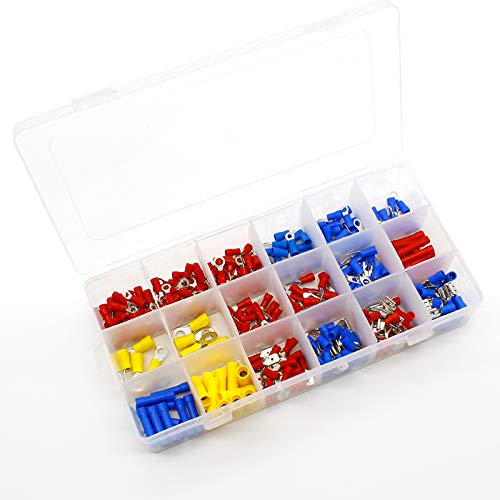 300pcs Electrical Wire Crimp Terminals Kit Insulated Terminator Spade Butt Connectors Red Yellow Blue Assorted terminales Set 300pcs Electrical Wire Crimp Terminals Kit Insulated Terminator Spade Butt Connectors Red Yellow Blue Assorted terminales Set von SLXWSXZE