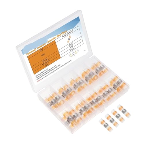 40Pcs AWG-8 Orange Wire Connectors Heat Shrink Terminal Sleeve Solder Seal Kit Cable Terminal Tool Assortment Set 40Pcs AWG-8 Orange Wire Connectors Heat Shrink Terminal Sleeve Solder Seal Kit Cable Terminal Tool Assortment Set von SLXWSXZE