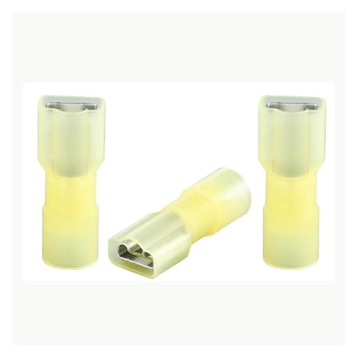 50pcs 12-10AWG 1/4" Female Fully Insulated Wire Crimp Terminal Quick Connectors Wiring Spade von SLXWSXZE