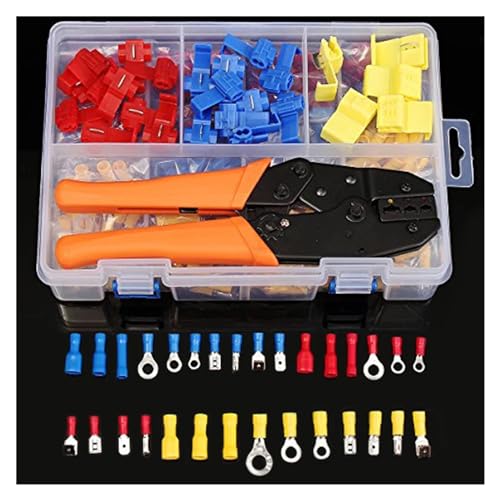 520PCS Assorted Butt Connectors Quick Splice Male/Female Spade Wire Terminals kit & 1PC Electrical Crimping Plier Set with case 520PCS Assorted Butt Connectors Quick Splice Male/Female Spade Wire Terminals kit & 1PC Electrical Crimping Plier Set with case von SLXWSXZE
