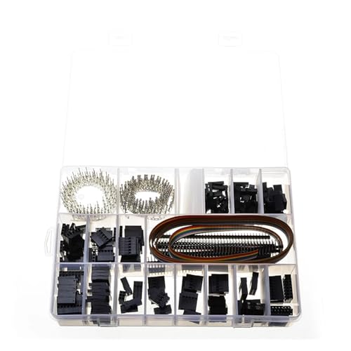 520PCS Wire Connectors Jumper Pin Housing Header PCB Headers Housing Terminals Color Flat Ribbon IDC Cable Kit von SLXWSXZE