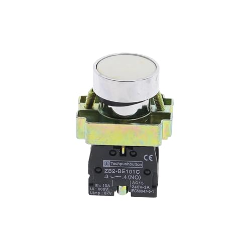 5Pcs 22mm white Momentary Push Button Switch XB2-BA11 1NO von SLXWSXZE