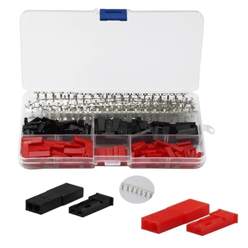 600Pcs/Set Red/Black Terminals 2.54mm Male/Female Jumper Header Housing Connector Electrical Wire Butt Connector Kit 600Pcs/Set Red/Black Terminals 2.54mm Male/Female Jumper Header Housing Connector Electrical Wire Butt Connector Kit von SLXWSXZE