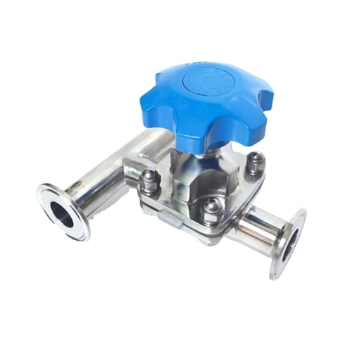 DN20 x 1.5" Tri Clamp Tee 3 Ways 316L Stainless Steel Tri Clamp Diaphragm Valve Brew beer Dairy Product von SLXWSXZE
