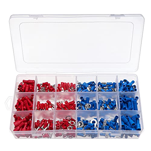 Electrical Crimp Spade Ring 400pcs Assorted Insulated Fork U-Type Terminals Connectors Kit Mixed Lug Cable Wire Car accessories Electrical Crimp Spade Ring 400pcs Assorted Insulated Fork U-Type Terminals Connectors Kit Mixed Lug Cable Wire Car accessories von SLXWSXZE