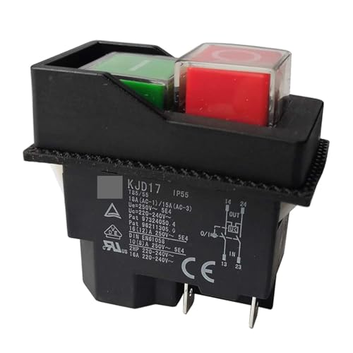 Electromagnetic Switches Pushbutton Switches for Garden Tools KJD17 220V 4 Pin -Terminals von SLXWSXZE