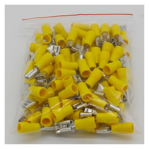 FDD5.5-250 FDD5-250 Female Insulated Electrical Crimp Terminal for 4-6mm2 wire Connectors Cable Wire Connector 100PCS/Pack FDD von SLXWSXZE