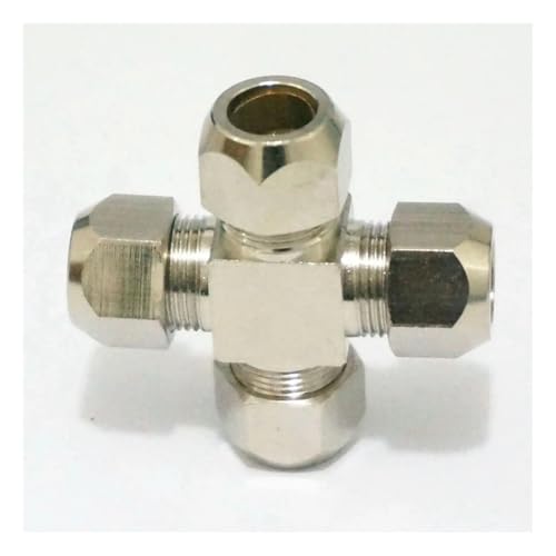 Fit Tube O/D 8mm Cross 4 Ways Brass Ferrule Pneumatic Air Fitting Fit Tube O/D 8mm Cross 4 Ways Brass Ferrule Pneumatic Air Fitting von SLXWSXZE