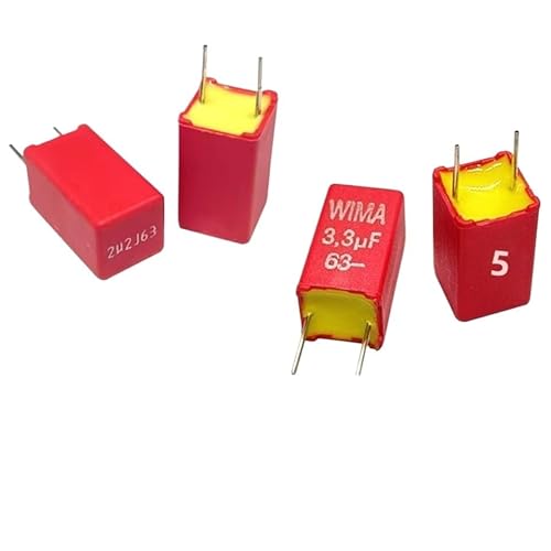 MKS2 Film Capacitor Polypropylene (PP) Film Coupling Capacitor 2Pcs 63V 2.2uF Capacitance Meters von SLXWSXZE