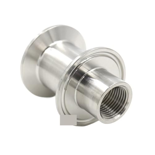 SLXWSXZE 1.5" Tri Clamp x 1/2" BSP Adapter Stainless Steel 304 Homebrew Fitting, Brewer Hardware von SLXWSXZE