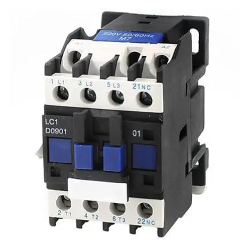 SLXWSXZE LC1-D0901 AC 220V Coil 35mm DIN Rail Mounting Electronic Starter Control Contactor Ersatzschütz von SLXWSXZE