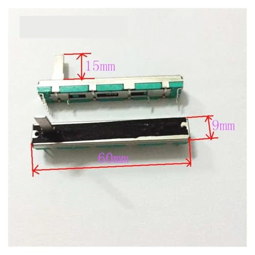 Variable Resistor 1pcs Mixer fader straight sliding volume potentiometer B10K long 60MM stroke 45MM handle height 15MM Variable Resistor 1pcs Mixer fader straight sliding volume potentiometer B10K long 60MM stroke 45MM handle height 15MM von SLXWSXZE