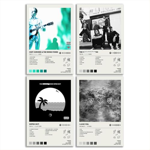 SLXYYYHW The Poster Neighbourhood Album Cover, limitierte Auflage, ungerahmt, 20 x 30 cm, Raum-ästhetisch, scannbar, Song-Code, Musikposter, 4 Stück SLXYYYHW The Poster Neighbourhood Album Cover, limitierte Auflage, ungerahmt, 20 x 30 cm, Raum-ästhetisch, scannbar, Song-Code, Musikposter, 4 Stück von SLXYYYHW