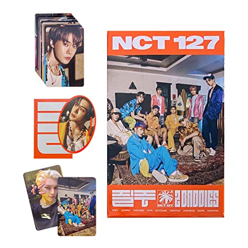 NCT127 – 4. Album [2 BADDIES] (SMART Album – Nemo Ver.) Bildkarte + QR Card + Sticker + Faltpapier + Fotokarte + 2 Pin Button Badges + 4 Extra Fotokarten von SM Ent.