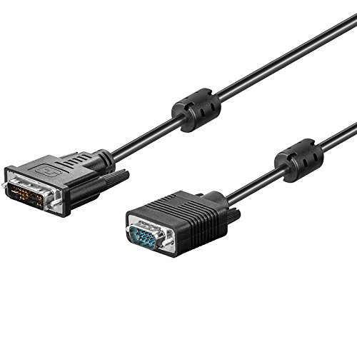 SM-PC®, 2m DVI-I/VGA Full HD Kabel DVI-I (12+5) Stecker auf 15 pol. HD-Stecker #047 von SM-PC