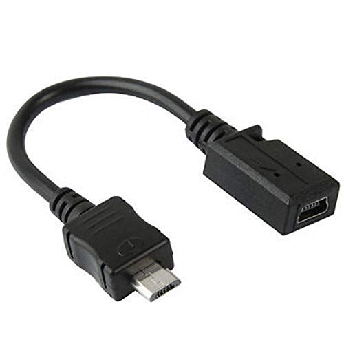 SM-PC® USB Adapterkabel USB 5pol Micro Stecker auf USB 5pol Mini Buchse #367 von SM-PC