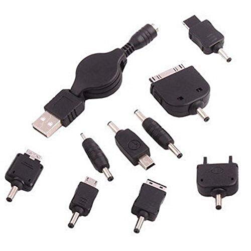 SM-PC® USB Ladekabel Aufrollkabel + div. Stromadapter #315 von SM-PC