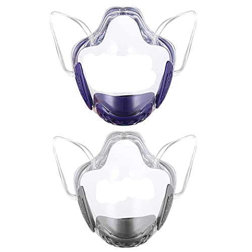 2x durchsichtig Gesichtsmaske Transparenter Gesichts Schutz, Der Anti Fog für von SM SunniMix