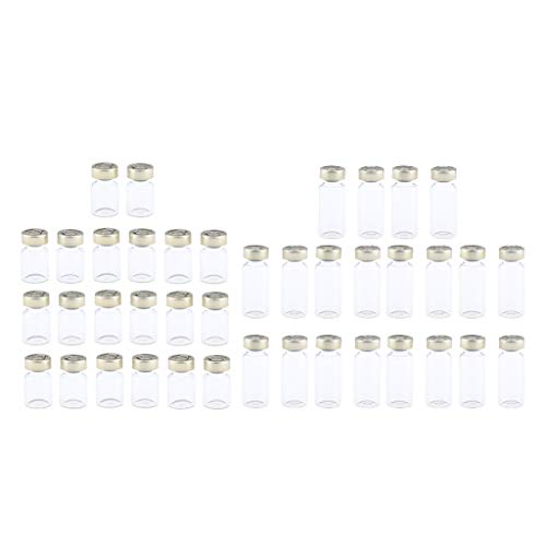 SM SunniMix 40 X 5 Ml / 10 Ml Leere, Versiegelte, Sterile, Durchsichtige Serumfläschchen Mit Aluminium Septa Versiegelungen von SM SunniMix