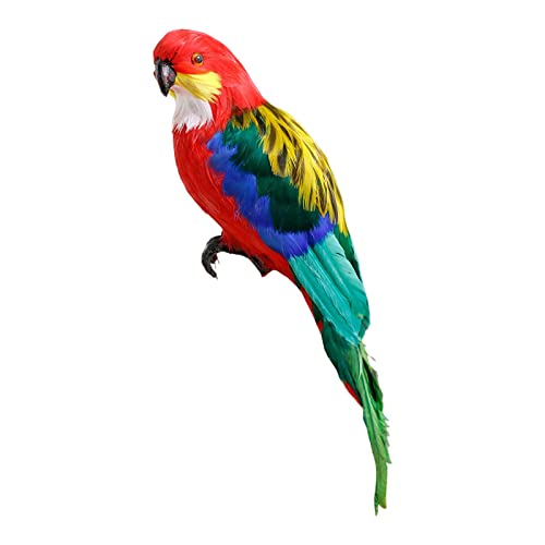 SM SunniMix Hängende Feder-Ara-Requisiten-Vogel-Statue Große Simulations-Statue für Hausrasen-Landschafts-Ornamente-Dekor SM SunniMix Hängende Feder-Ara-Requisiten-Vogel-Statue Große Simulations-Statue für Hausrasen-Landschafts-Ornamente-Dekor von SM SunniMix