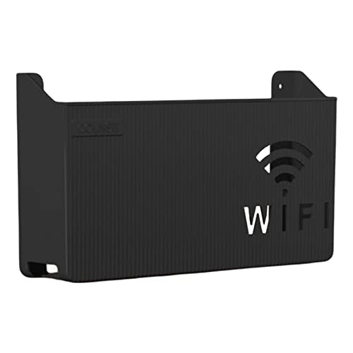 SM SunniMix Router-, Wandmontage, ABS-, einfache Kabelhalterung, Organizer, Aufbewahrungsbox für WLAN-Fernbedienung, Schwarz von SM SunniMix