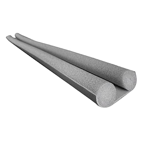 SM SunniMix Zwillingstür-Zugluftstopper, Zugluftstopper für die Unterseite des Türschutzes, Lärmschutz, Geruchsreduzierung, Windschutzscheibe, Energieeinsparung, grau von SM SunniMix